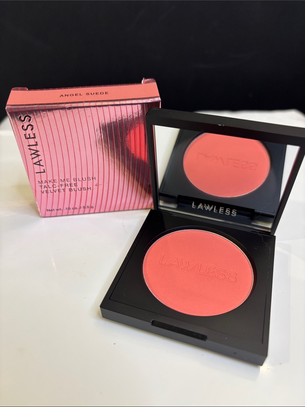Lawless Make Me Blush Velvet Blush in Angel Suede
